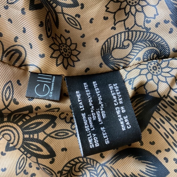 NEW BLACK RIVET CAMEL BROWN BIKER LEATHER JACKET SIZE S - Picture 16 of 16